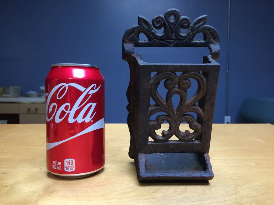 Vintage Cast Iron Match Box Holder [Photo 1]