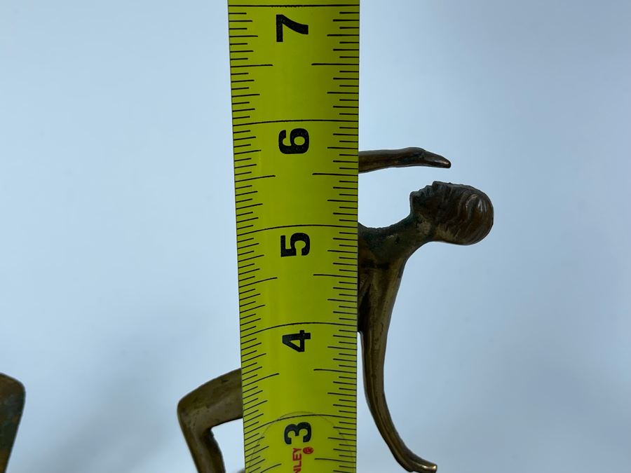 Art Deco Solid Brass Karl Hagenauer Style Bookends 6H [Photo 5]