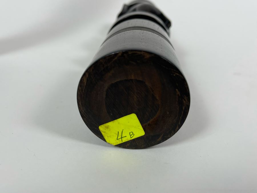 Pair Of Figural Elephant Carved Wood Candlesticks From Africa 9H [Photo 9]