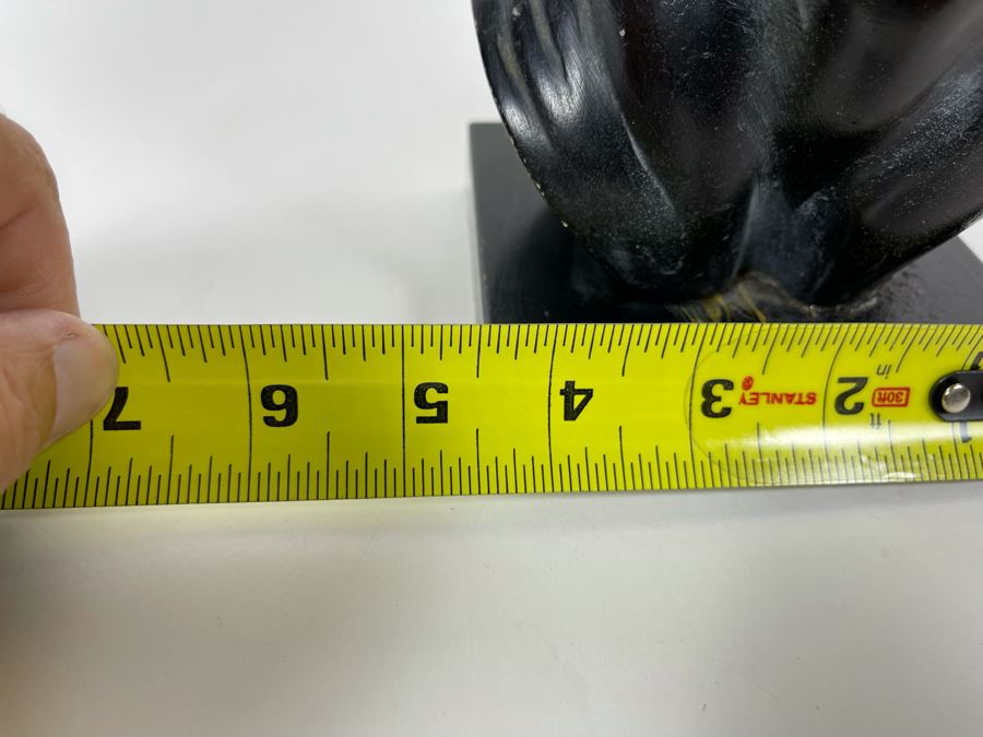 Vintage Fred Press African Male Bust Head Plaster Sculpture 7W X 6.5D X 9H [Photo 9]