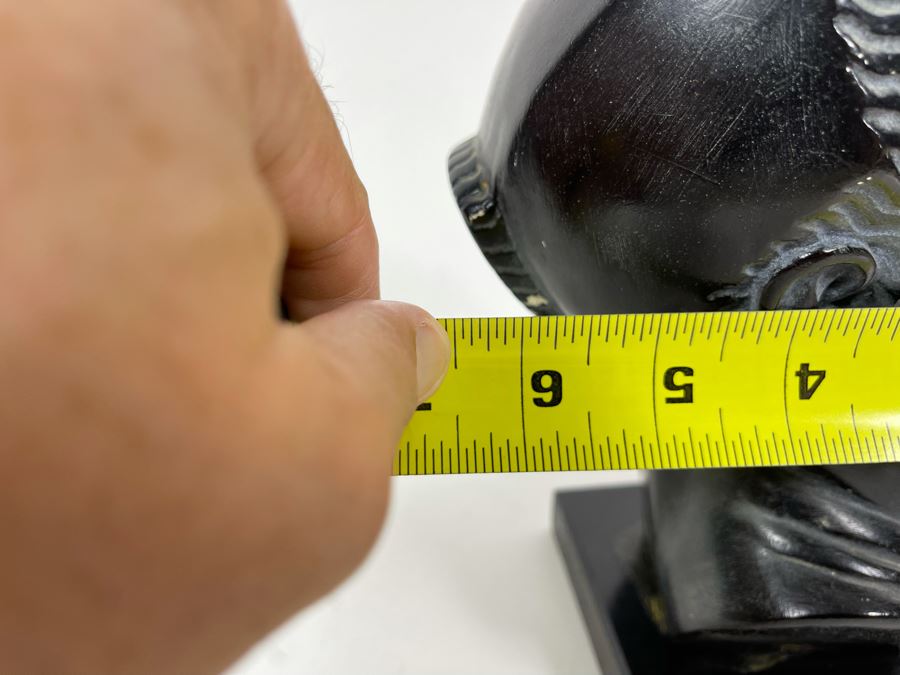 Vintage Fred Press African Male Bust Head Plaster Sculpture 7W X 6.5D X 9H [Photo 10]