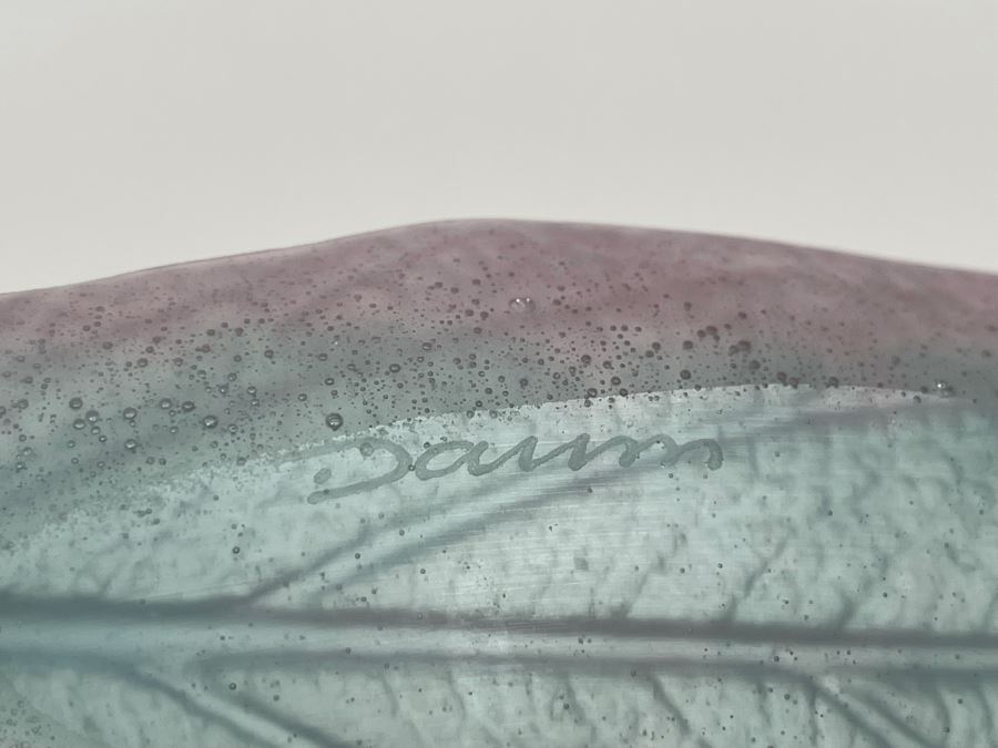 Daum France Crystal Leaf 9L [Photo 3]