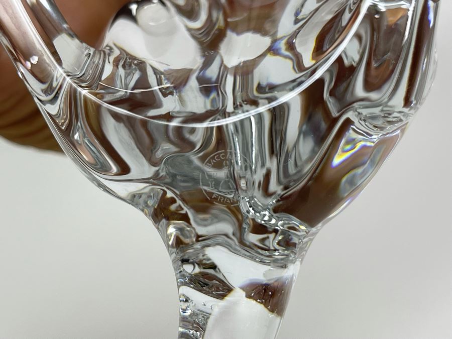 Baccarat France Signed Crystal Seated Cheetah On Watch 6.5H X 6H [Photo 9]