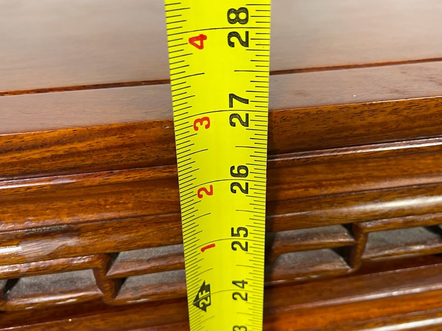 Set Of Four Chinese Teak Nesting Tables 20W X 14D X 27H [Photo 14]