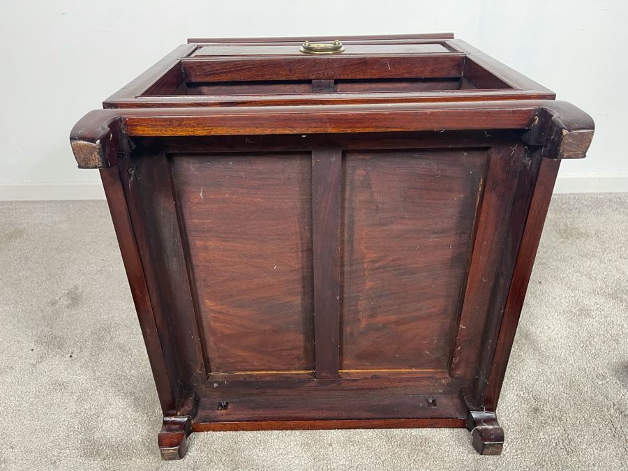Vintage Chinese Rosewood End Table With Drawer 20W X 20D X 21H [Photo 8]