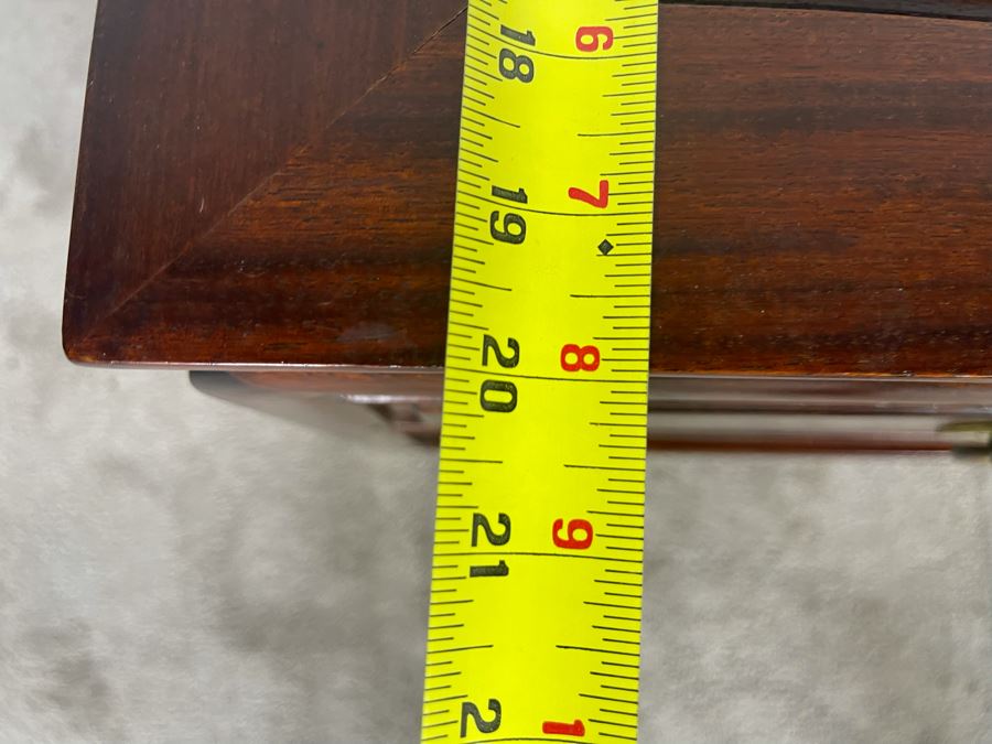 Vintage Chinese Rosewood End Table With Drawer 20W X 20D X 21H [Photo 10]