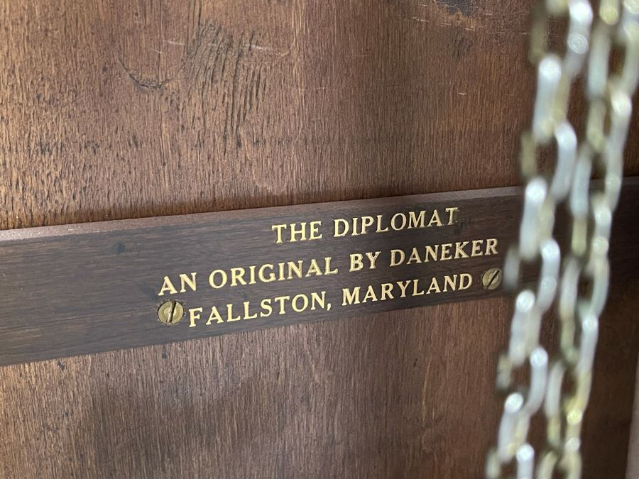 Grandfather Clock By Daneker 'The Diplomat' Model Fallston, Maryland 19W X 10D X 76.5H [Photo 11]