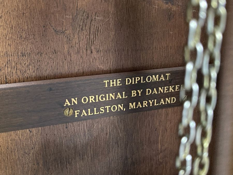 Grandfather Clock By Daneker 'The Diplomat' Model Fallston, Maryland 19W X 10D X 76.5H [Photo 10]