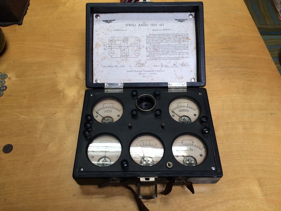 Vintage 1924 Jewell Electrical Instrument Co Tube Tester Radio Test Set [Photo 3]