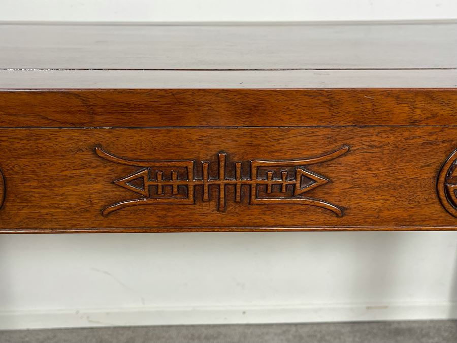 Vintage Chinese Carved Blackwood Rosewood Altar Table 60W X 28D X 33H Retailed $1,050 In 1983 [Photo 4]