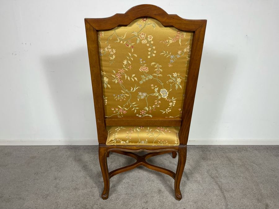 Upholstered Gold Fabric Armchair [Photo 6]