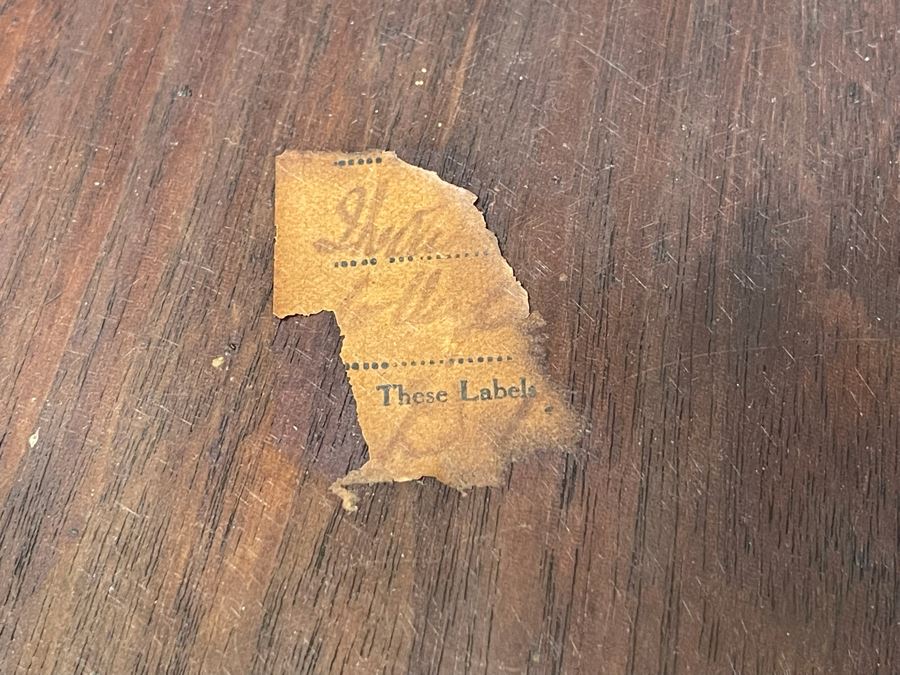 Antique Tilt Top Rectangular Pedestal Table 36W X 20.5D X 29H [Photo 12]