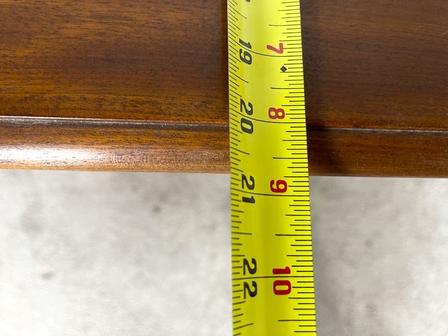 Antique Tilt Top Rectangular Pedestal Table 36W X 20.5D X 29H [Photo 14]