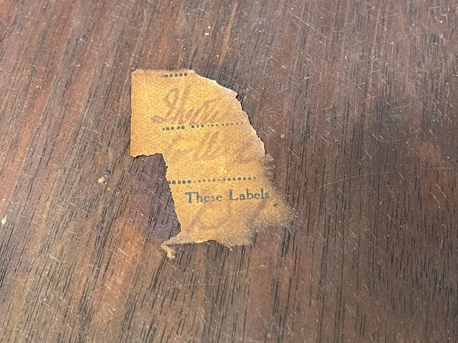 Antique Tilt Top Rectangular Pedestal Table 36W X 20.5D X 29H [Photo 11]