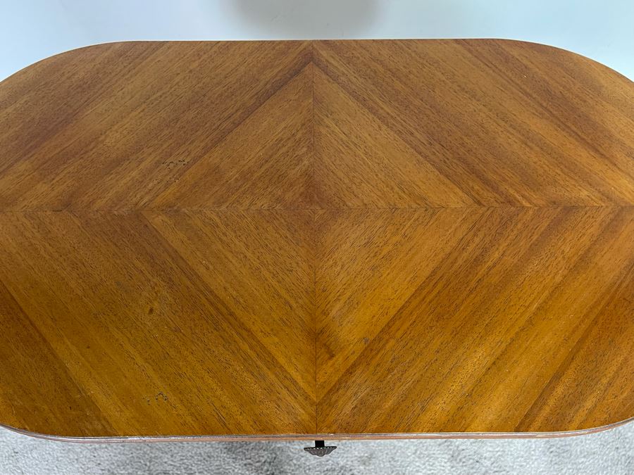 Antique Oval Side Table With Drawer 27W X 14D X 24H [Photo 2]