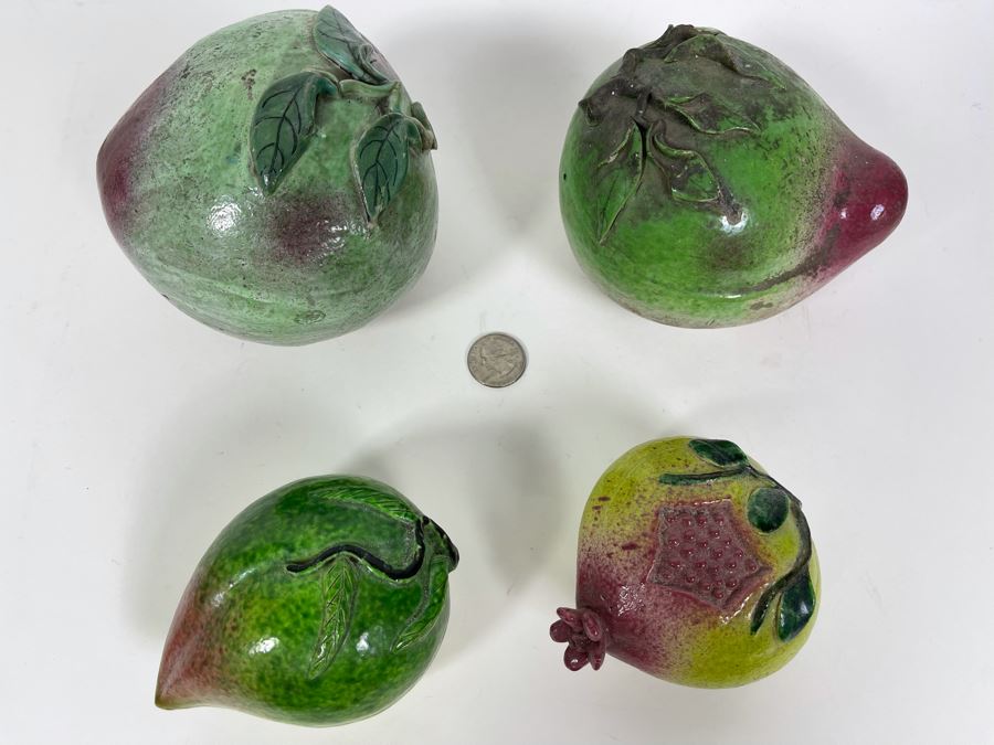 Set Of Four Chinese Decorative Fruit [Photo 3]