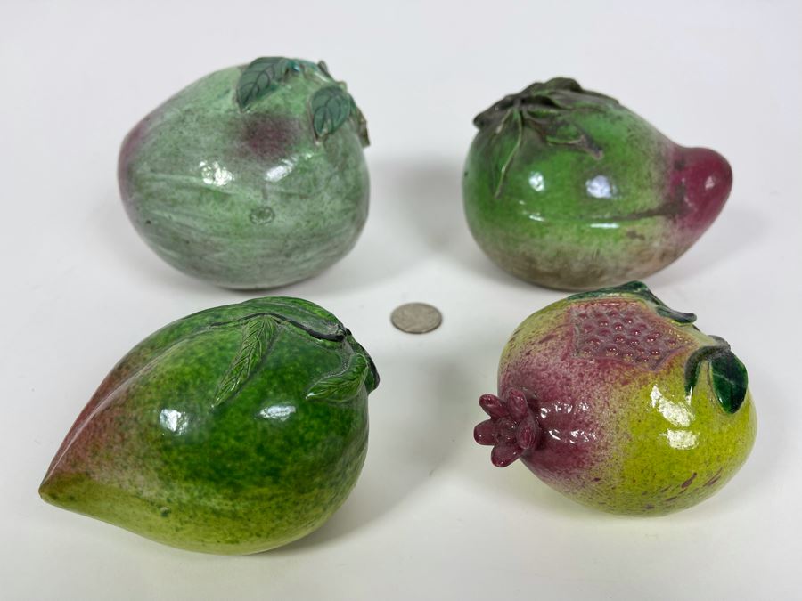 Set Of Four Chinese Decorative Fruit [Photo 1]