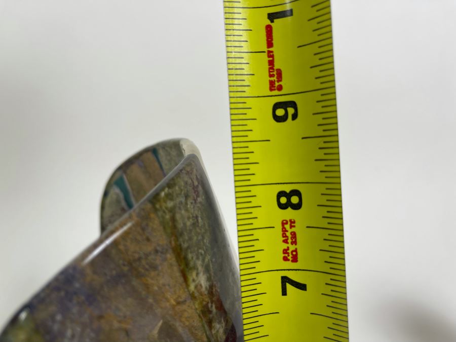 Inlaid Stone Turquoise Mask Sculpture 6.5W X 4D X 8.5H [Photo 12]