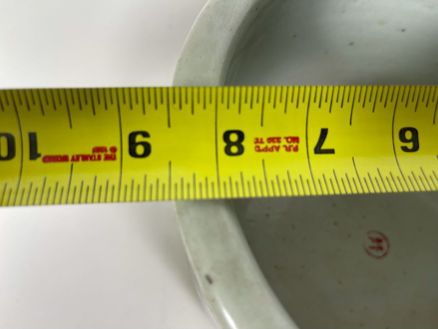 Antique Chinese Blue And White Porcelain Dragon Design Flower Pot 8.5W X 6.5H With Wooden Stand [Photo 26]