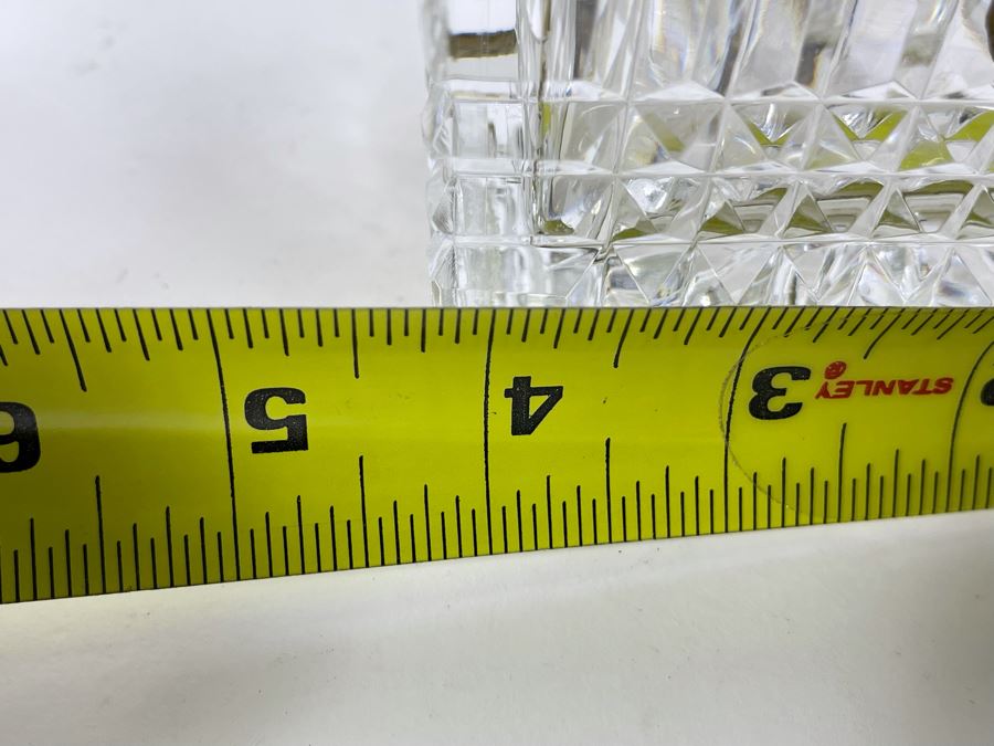 Footed Crystal And Gilt Metal Box 4W X 3D X 3.5H [Photo 10]