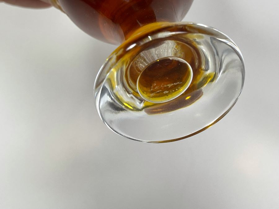 Signed Lalique Crystal France Perfume Bottle 6H [Photo 7]