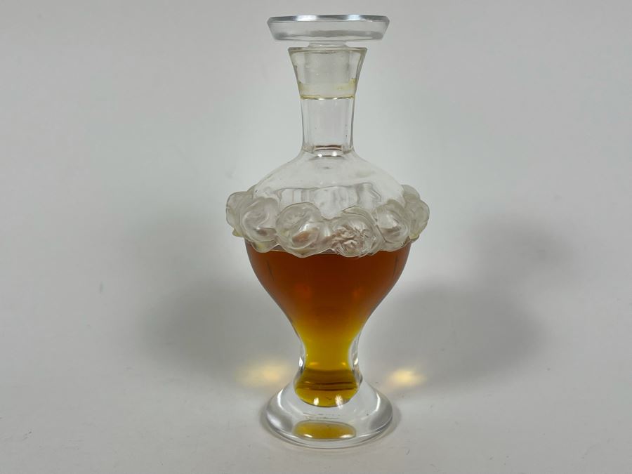 Signed Lalique Crystal France Perfume Bottle 6H [Photo 2]