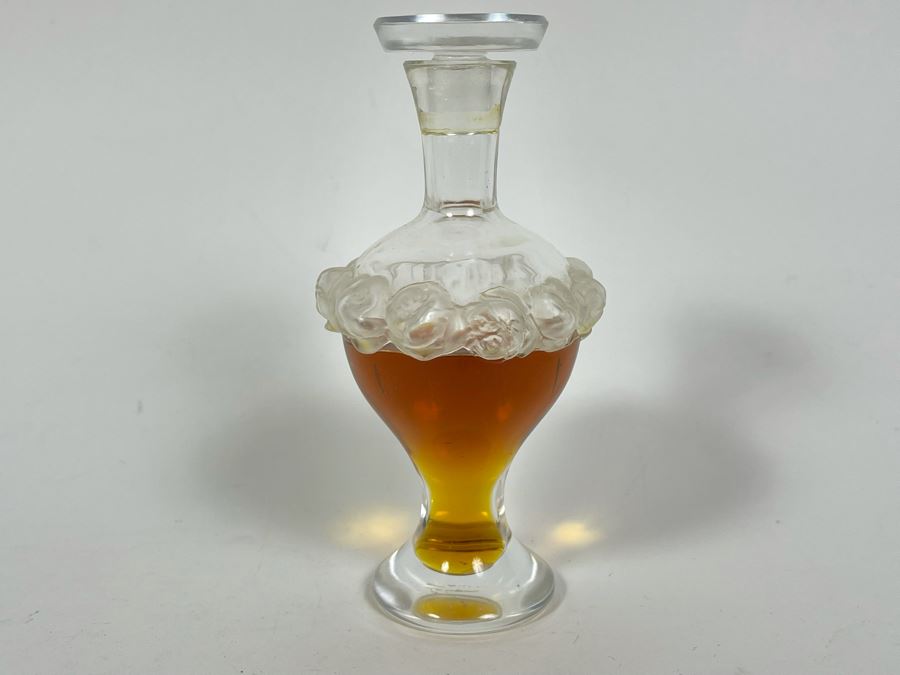 Signed Lalique Crystal France Perfume Bottle 6H [Photo 1]