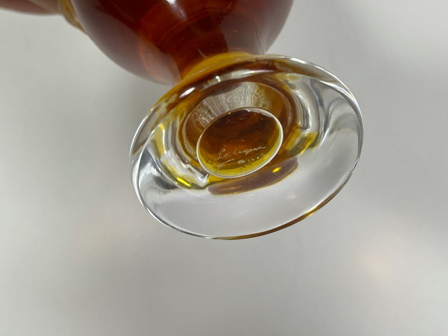 Signed Lalique Crystal France Perfume Bottle 6H [Photo 8]