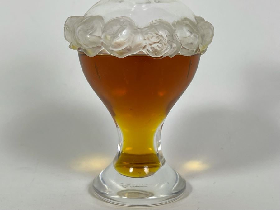 Signed Lalique Crystal France Perfume Bottle 6H [Photo 4]