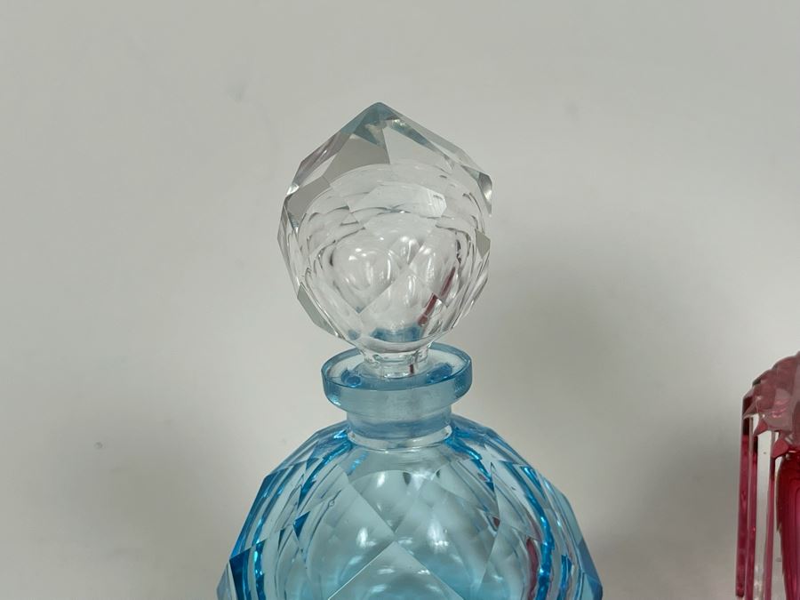 Pair Of Vintage Perfume Bottles 3.5H And 5H [Photo 5]