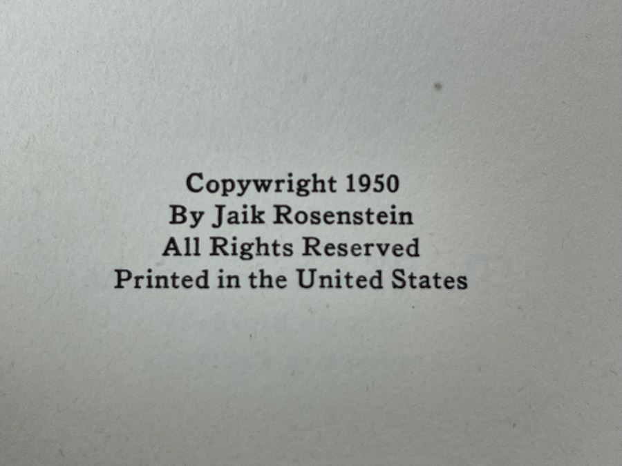 Signed Hardcover Book Hollywod Leg Man By Jaik Rosenstein [Photo 5]