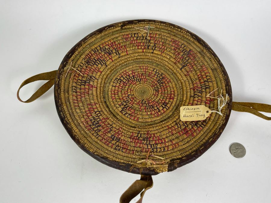 Vintage African Ethiopia Harai Tray 10.5R [Photo 3]