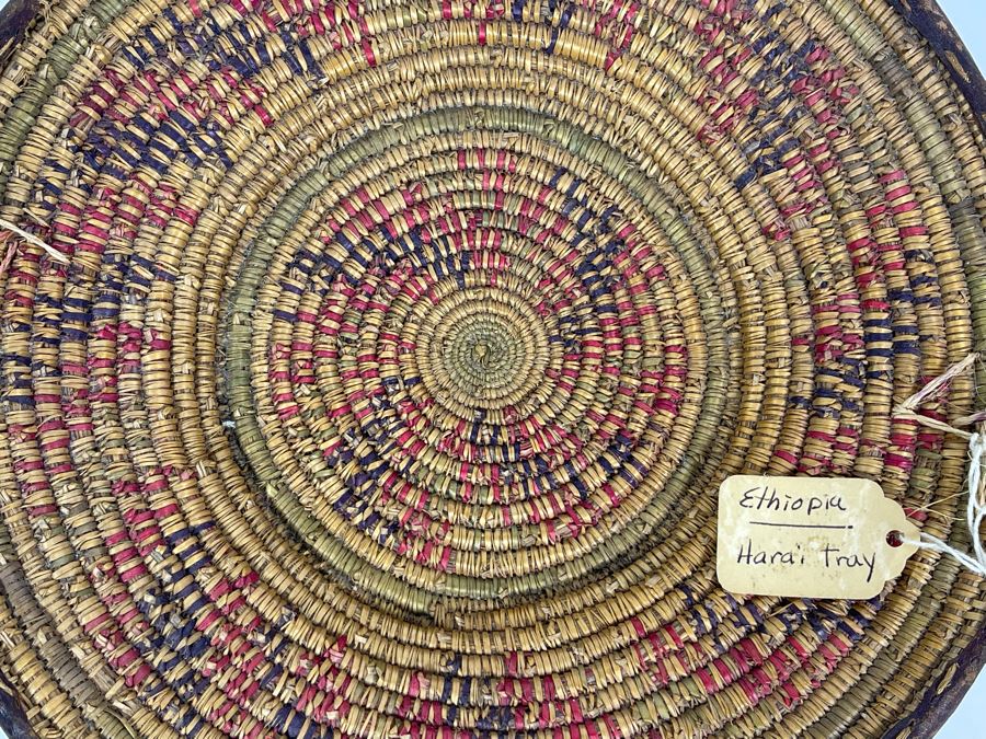 Vintage African Ethiopia Harai Tray 10.5R [Photo 5]