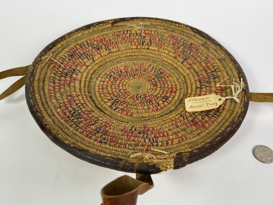 Vintage African Ethiopia Harai Tray 10.5R [Photo 4]