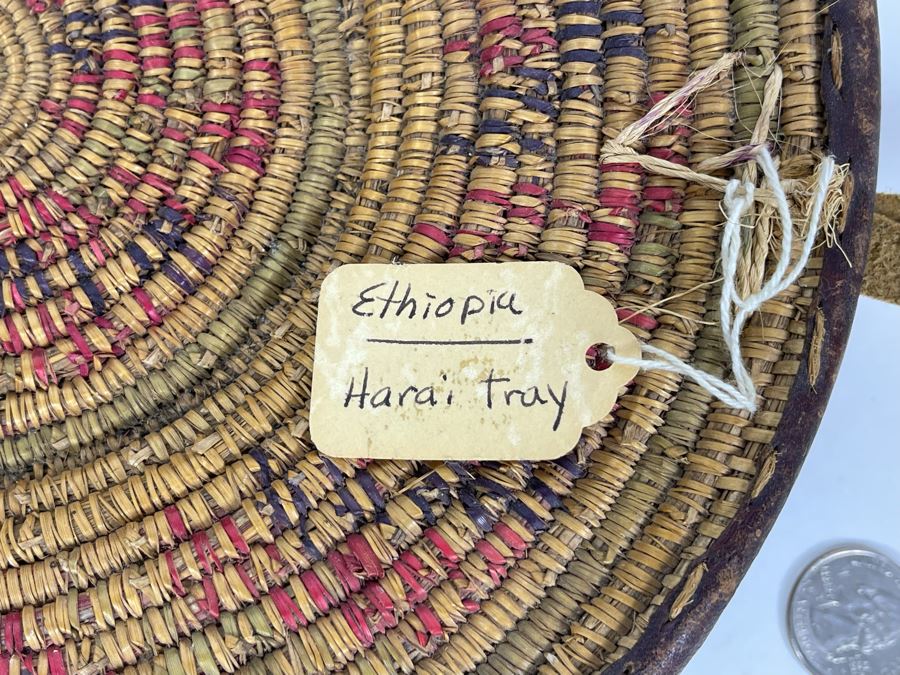 Vintage African Ethiopia Harai Tray 10.5R [Photo 6]
