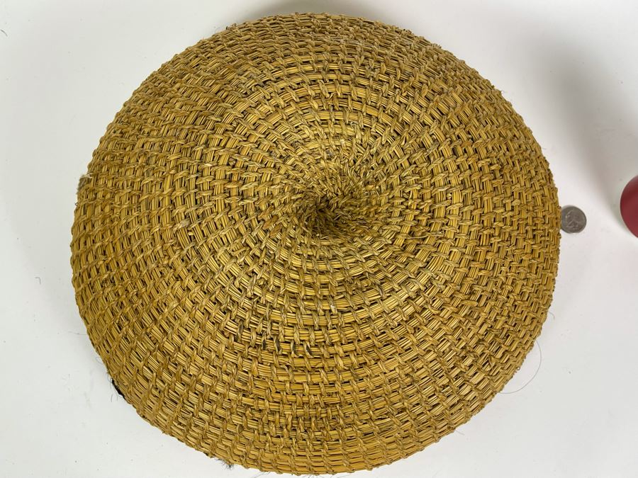 Vintage African Lesotho Basuto Grain Basket 15R X 6H [Photo 11]