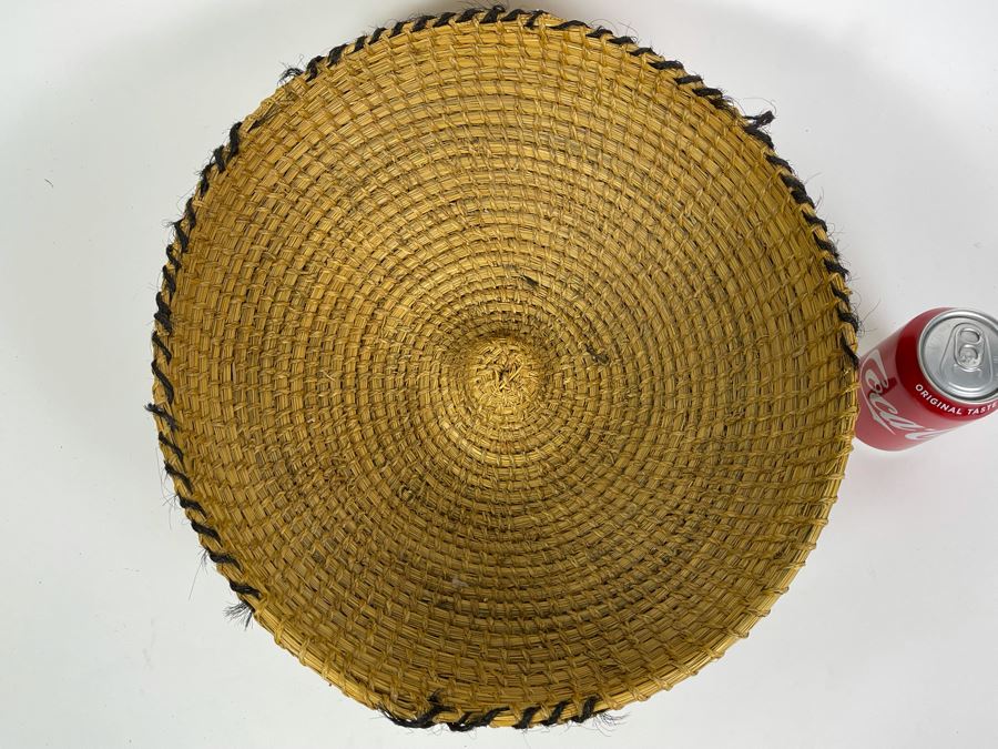 Vintage African Lesotho Basuto Grain Basket 15R X 6H [Photo 7]