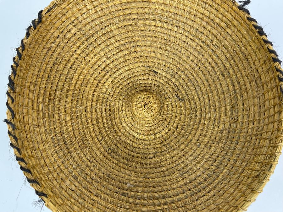 Vintage African Lesotho Basuto Grain Basket 15R X 6H [Photo 8]