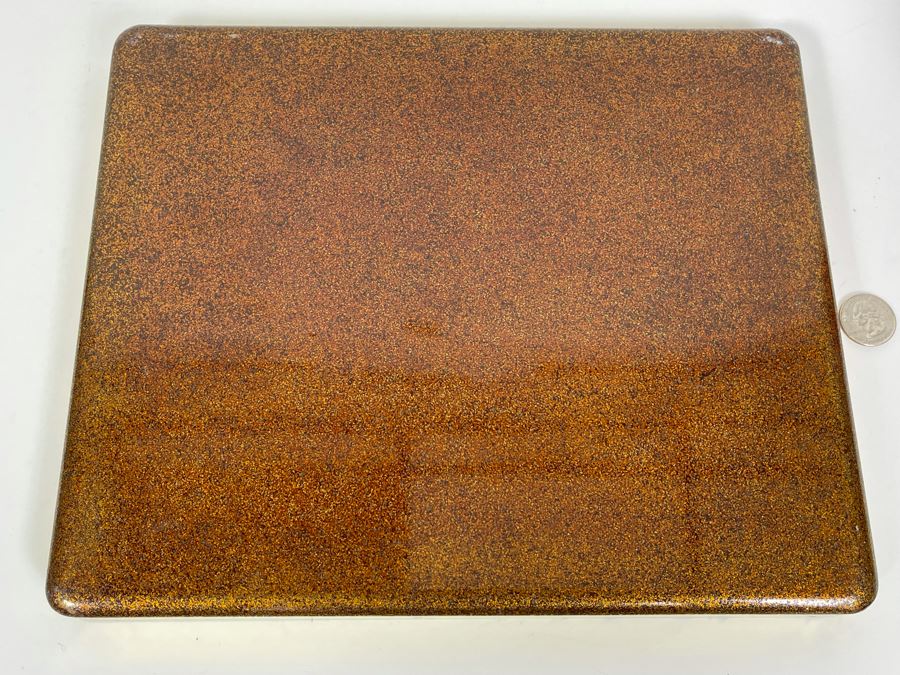 Fine Hand Painted Japanese Lacquer Tray 12 X 10 [Photo 17]