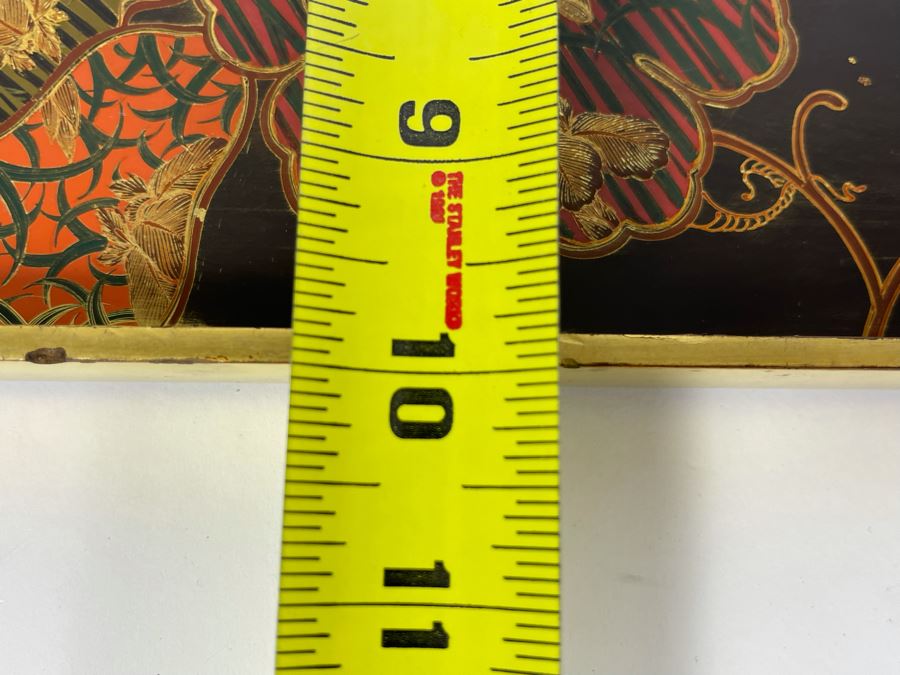 Fine Hand Painted Japanese Lacquer Tray 12 X 10 [Photo 19]