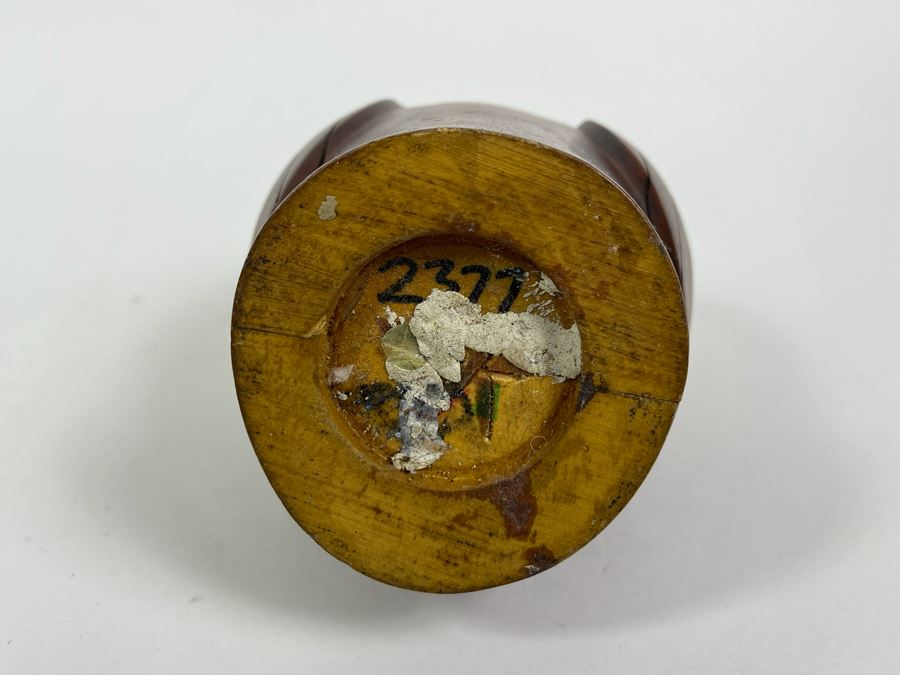 Vintage Carved Wood Hand Painted Owl Sculpture 10H [Photo 9]