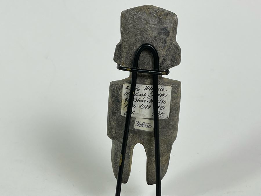 Ancient Artifact Mezcala Standing Figure Grey Stone Mexico 1800-1200 BCE Before Christ Retails $750 [Photo 10]