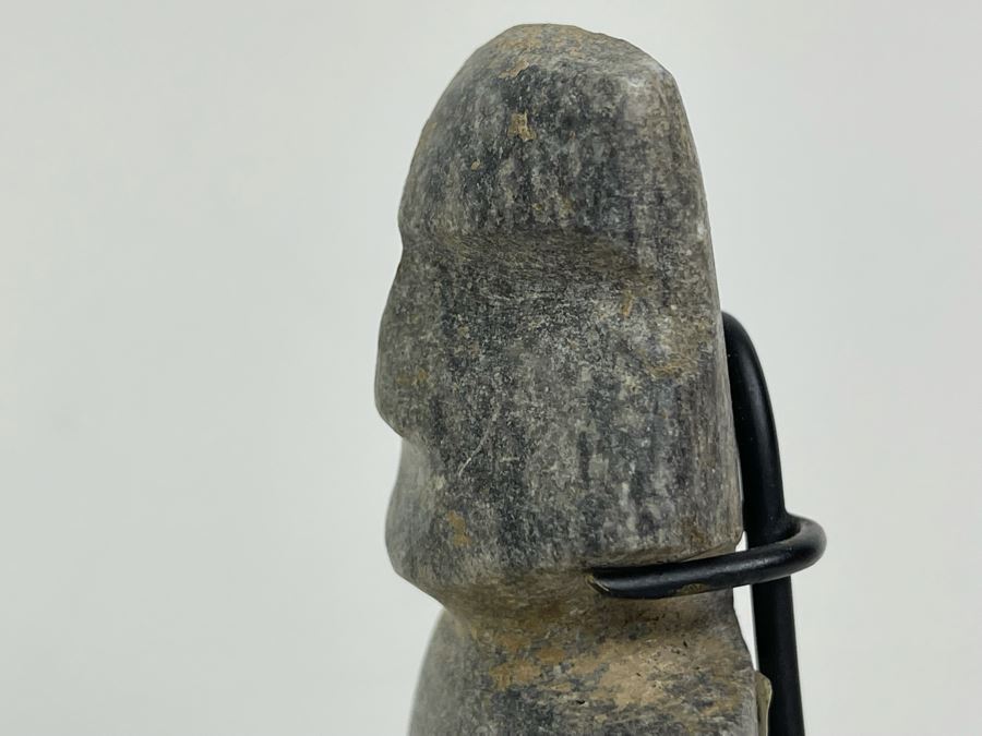 Ancient Artifact Mezcala Standing Figure Grey Stone Mexico 1800-1200 BCE Before Christ Retails $750 [Photo 8]