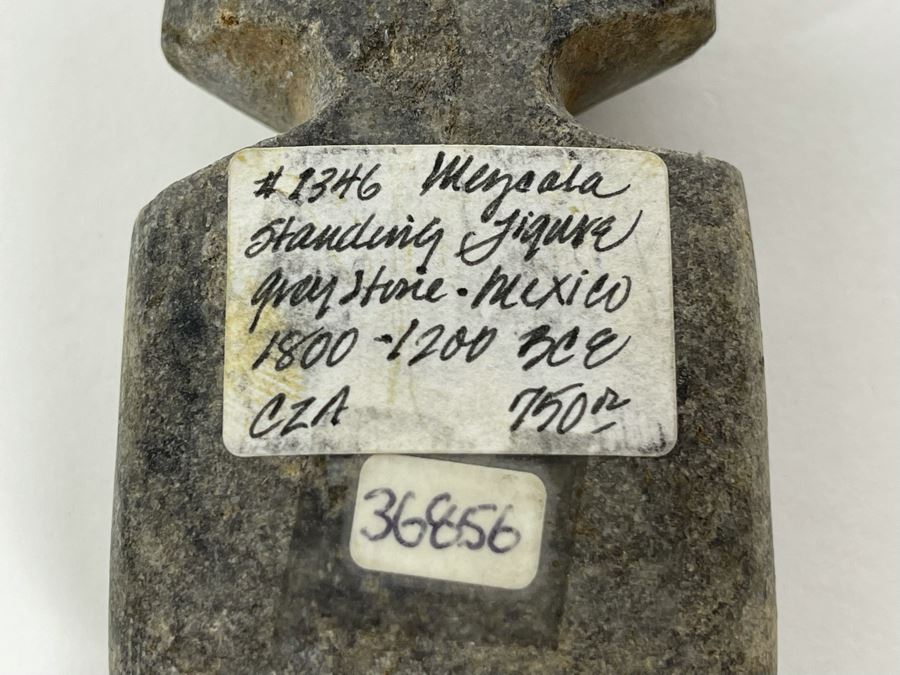 Ancient Artifact Mezcala Standing Figure Grey Stone Mexico 1800-1200 BCE Before Christ Retails $750 [Photo 12]