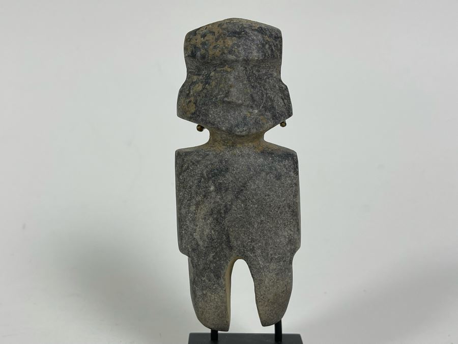 Ancient Artifact Mezcala Standing Figure Grey Stone Mexico 1800-1200 BCE Before Christ Retails $750 [Photo 3]