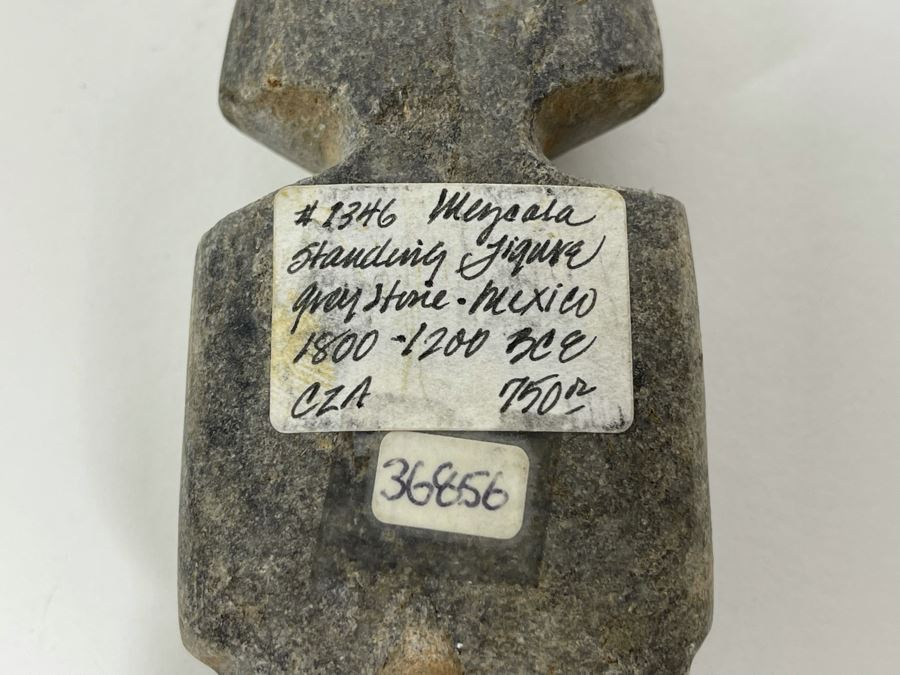 Ancient Artifact Mezcala Standing Figure Grey Stone Mexico 1800-1200 BCE Before Christ Retails $750 [Photo 11]
