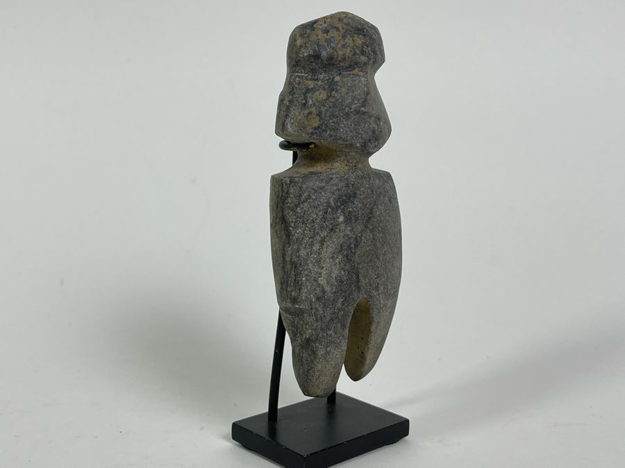 Ancient Artifact Mezcala Standing Figure Grey Stone Mexico 1800-1200 BCE Before Christ Retails $750 [Photo 4]