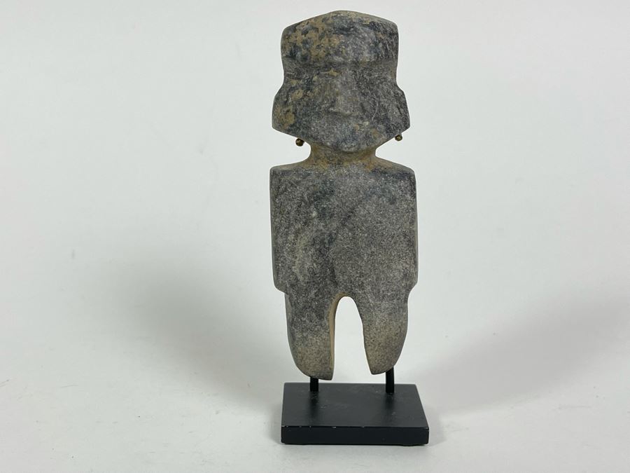 Ancient Artifact Mezcala Standing Figure Grey Stone Mexico 1800-1200 BCE Before Christ Retails $750 [Photo 2]
