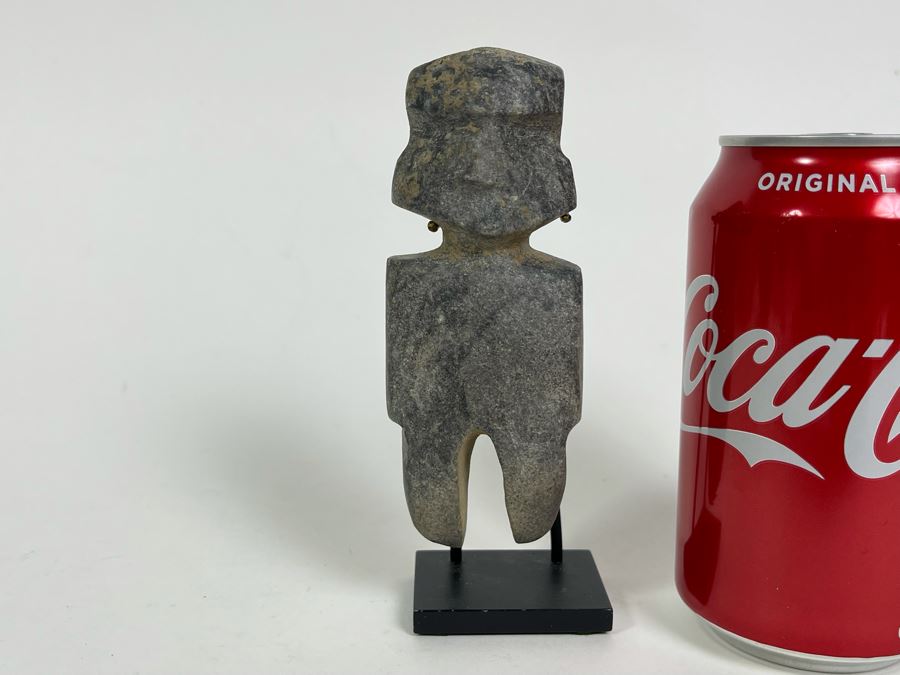 Ancient Artifact Mezcala Standing Figure Grey Stone Mexico 1800-1200 BCE Before Christ Retails $750 [Photo 14]