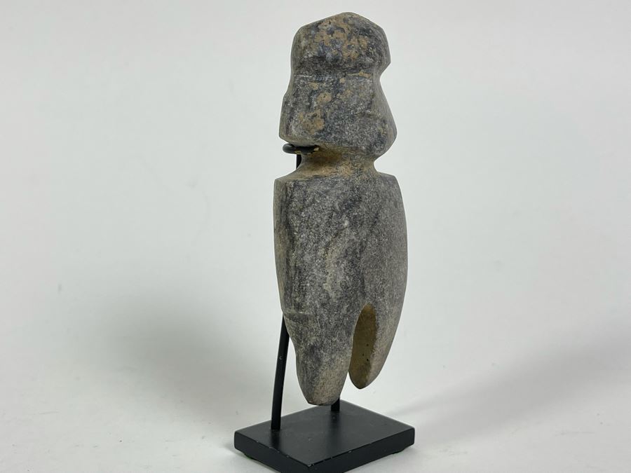 Ancient Artifact Mezcala Standing Figure Grey Stone Mexico 1800-1200 BCE Before Christ Retails $750 [Photo 5]